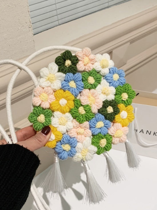 Floral Small Round Bag