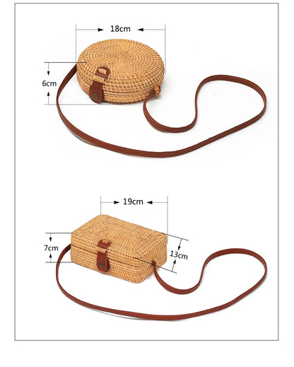 Rattan Shoulder Bag