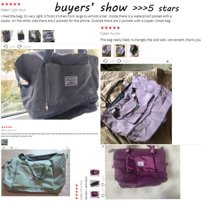 Waterproof, Large Capacity, Foldable Travel And Sports Bag For Women