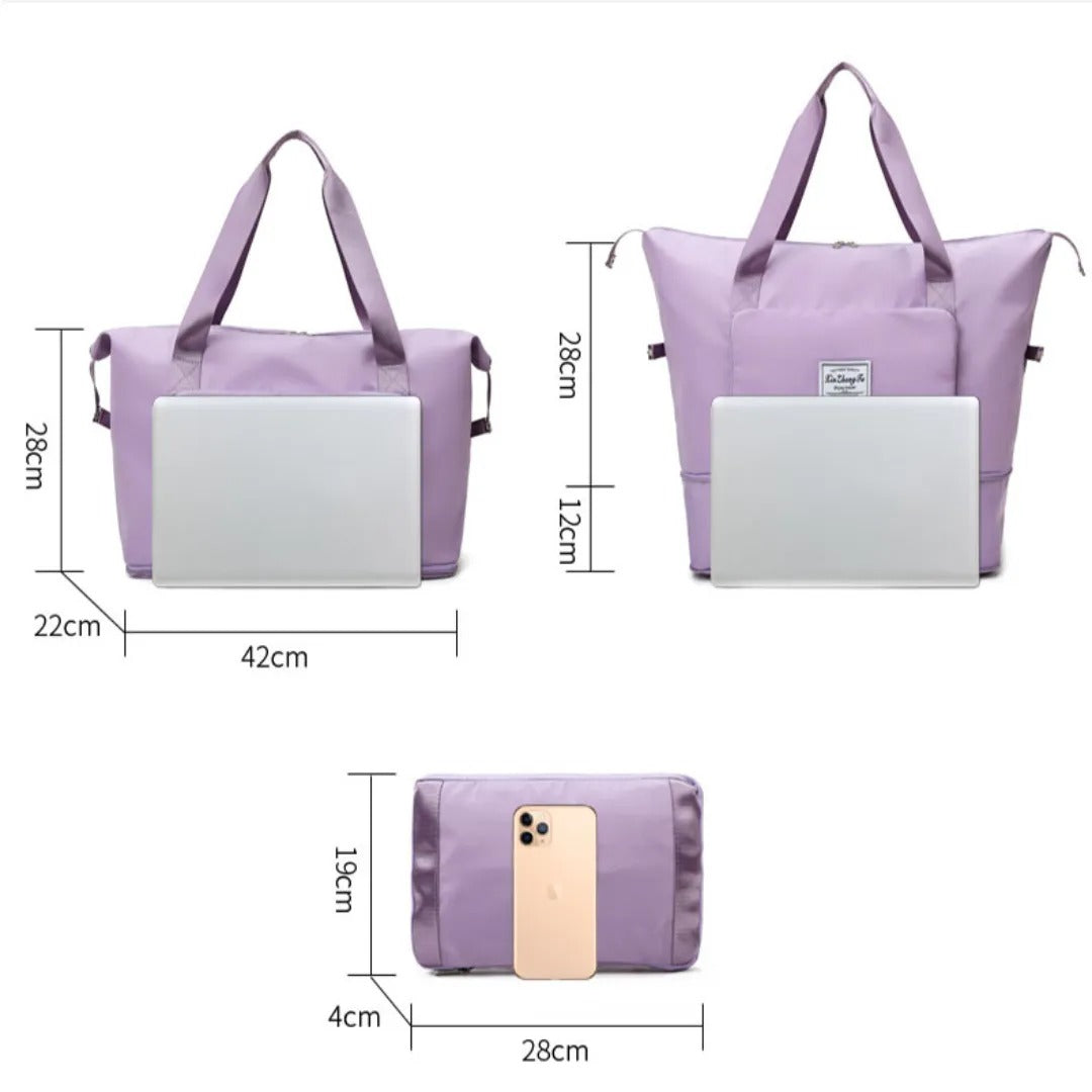 Waterproof, Large Capacity, Foldable Travel And Sports Bag For Women