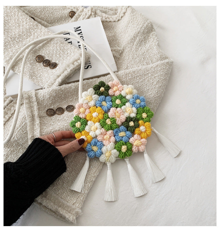 Floral Small Round Bag