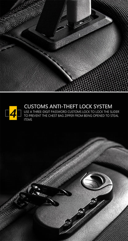 Anti-Theft Travel Chest Pack For Men