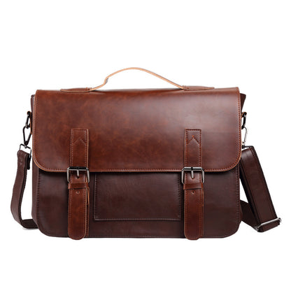 Retro Style Leather Shoulder Bag