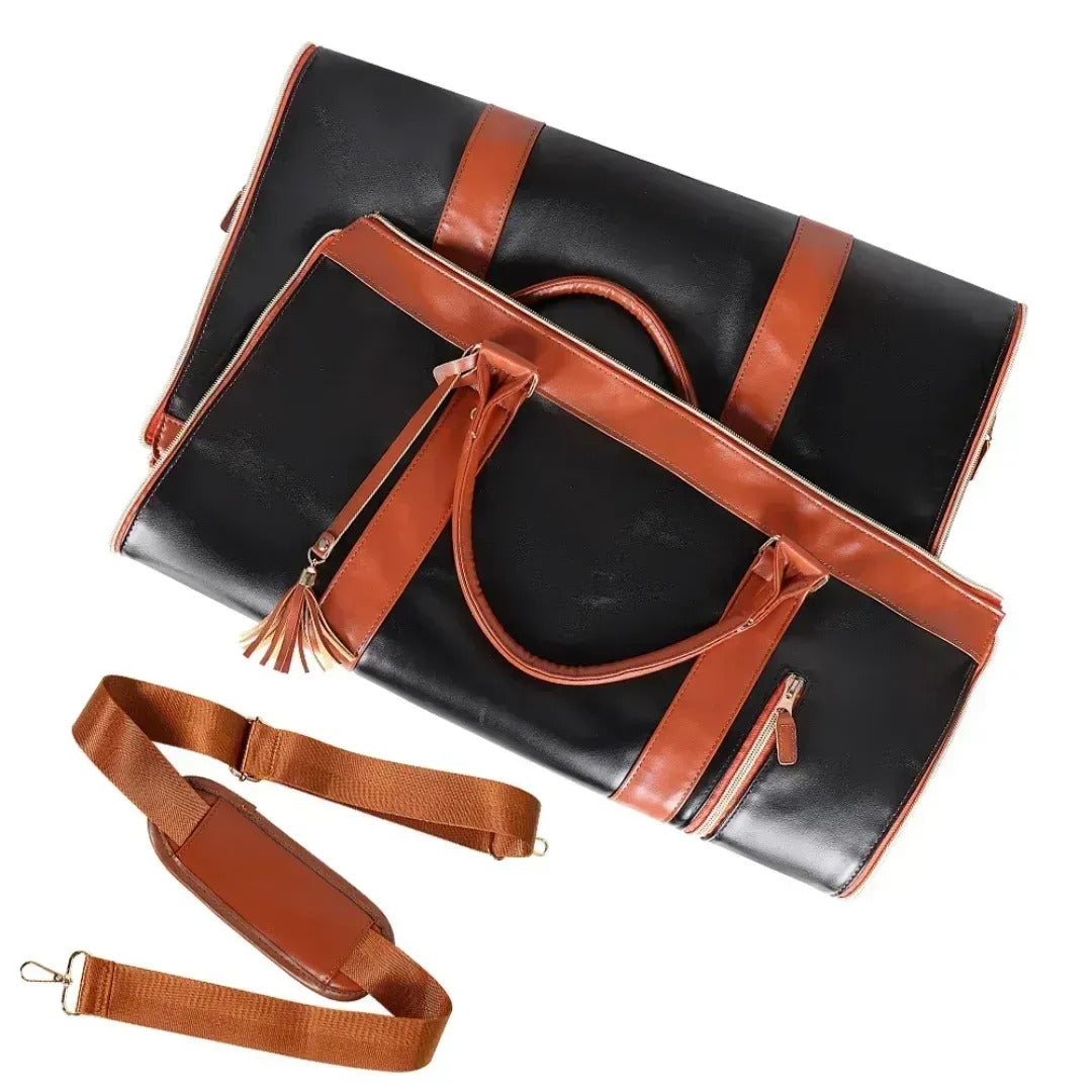 Stylish and Functional Faux Leather Travel Bag for Women