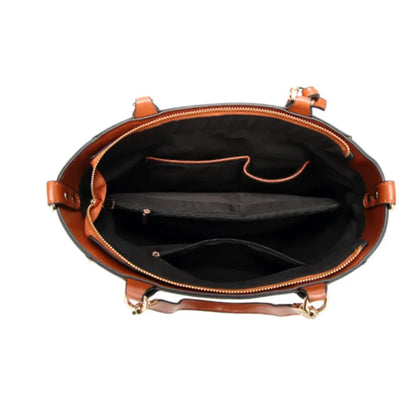 Stylish Carved Faux Leather Shoulder Bag