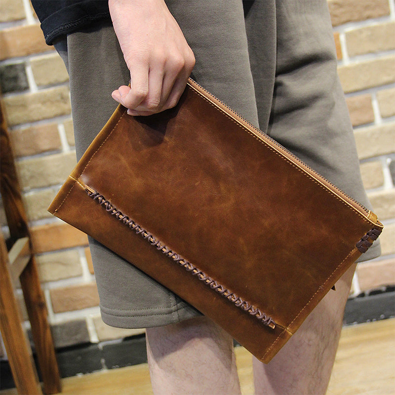 Men's Leather Letter Bag