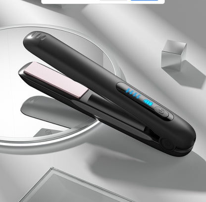 Wireless Hair Straightener Flat Iron Mini 2 IN 1 Roller USB 5000mAh Max 200 Degree Portable Cordless Curler 4 Levels Dry And Wet Uses