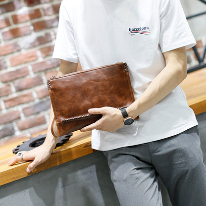 Men's Leather Letter Bag