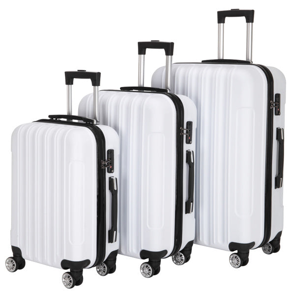 Vertical Pattern Three-in-one Trolley Case With Handle And Universal Wheels