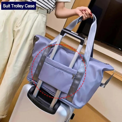 Waterproof, Large Capacity, Foldable Travel And Sports Bag For Women