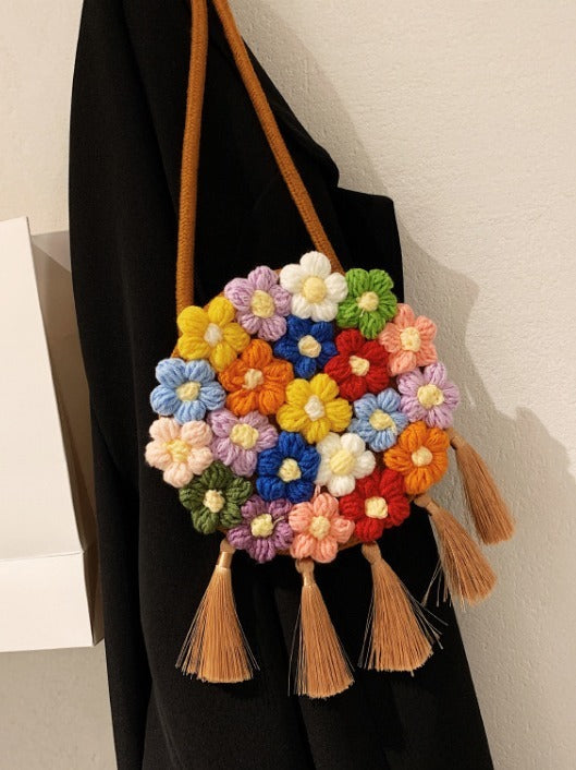 Floral Small Round Bag