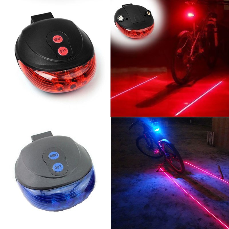 Bicycle Tail Light 5LED   2Laser