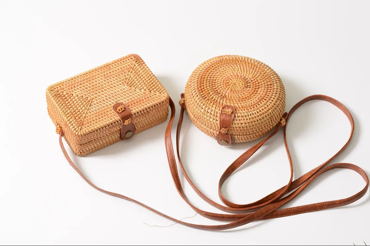 Rattan Shoulder Bag