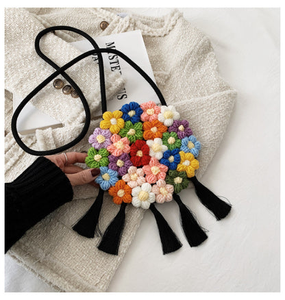 Floral Small Round Bag