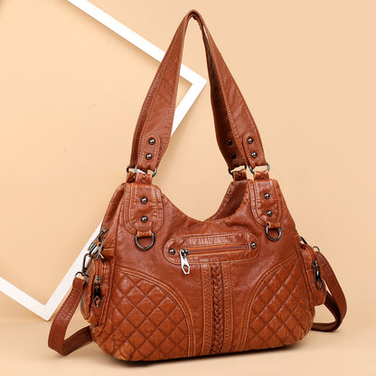 Double-layer Large Capacity Women's Shoulder Bag