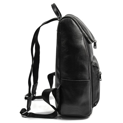 Men's Fashion Leather Backpack Casual