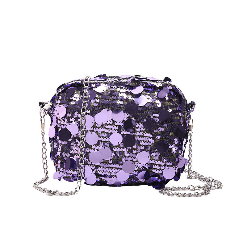 Sequin Women Large Capacity Chain One-shoulder Crossbody Bag