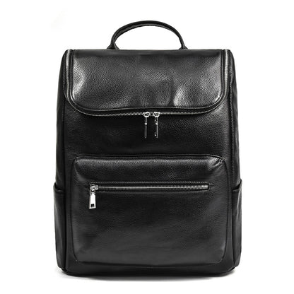 Men's Fashion Leather Backpack Casual