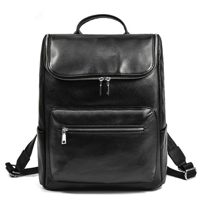 Men's Fashion Leather Backpack Casual