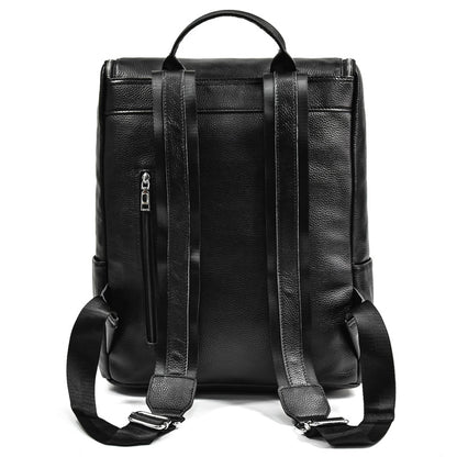 Men's Fashion Leather Backpack Casual