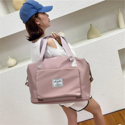 Waterproof, Large Capacity, Foldable Travel And Sports Bag For Women