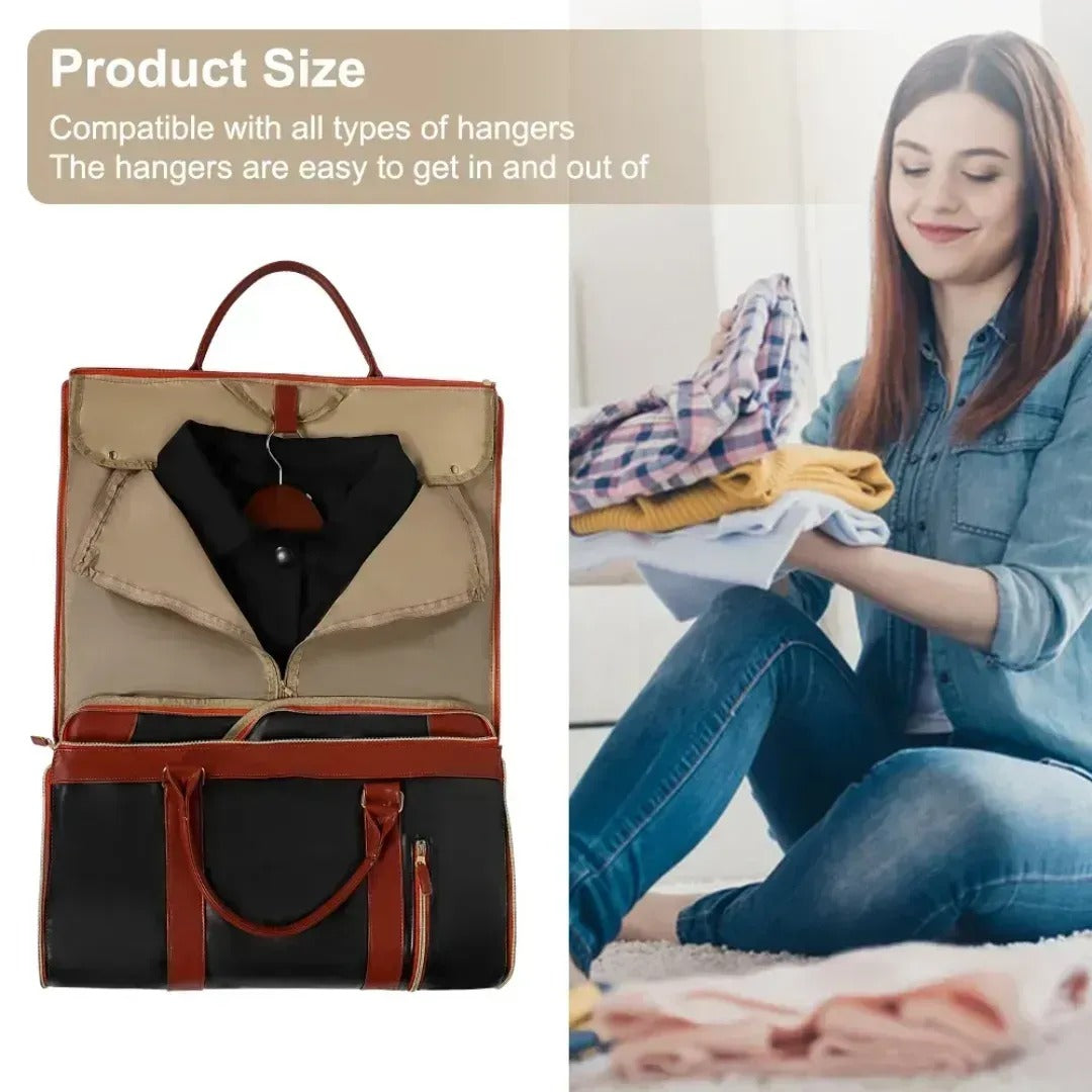 Stylish and Functional Faux Leather Travel Bag for Women