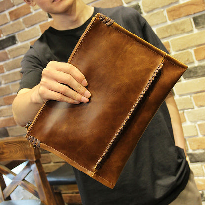 Men's Leather Letter Bag