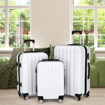 Vertical Pattern Three-in-one Trolley Case With Handle And Universal Wheels