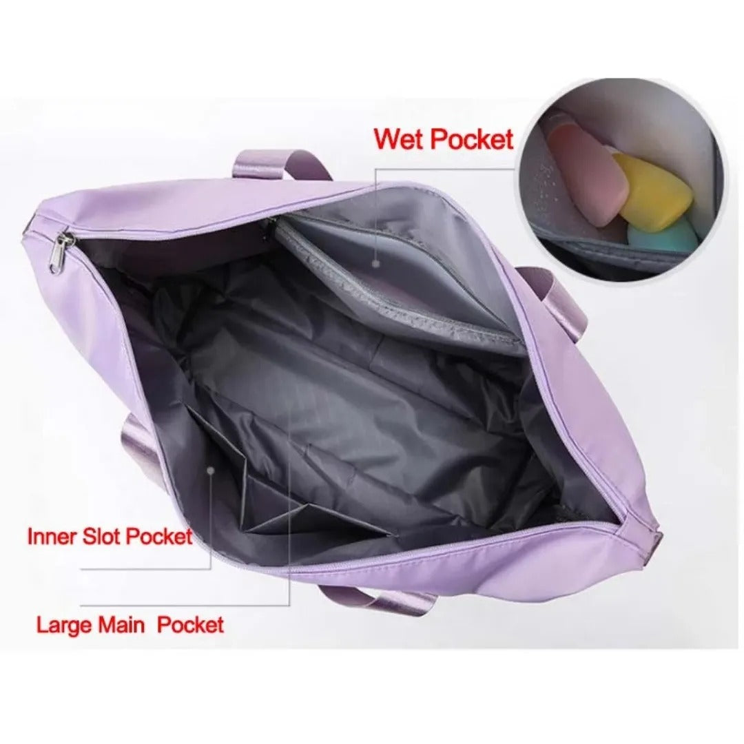 Waterproof, Large Capacity, Foldable Travel And Sports Bag For Women