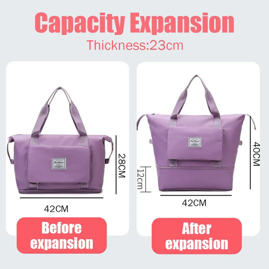 Waterproof, Large Capacity, Foldable Travel And Sports Bag For Women