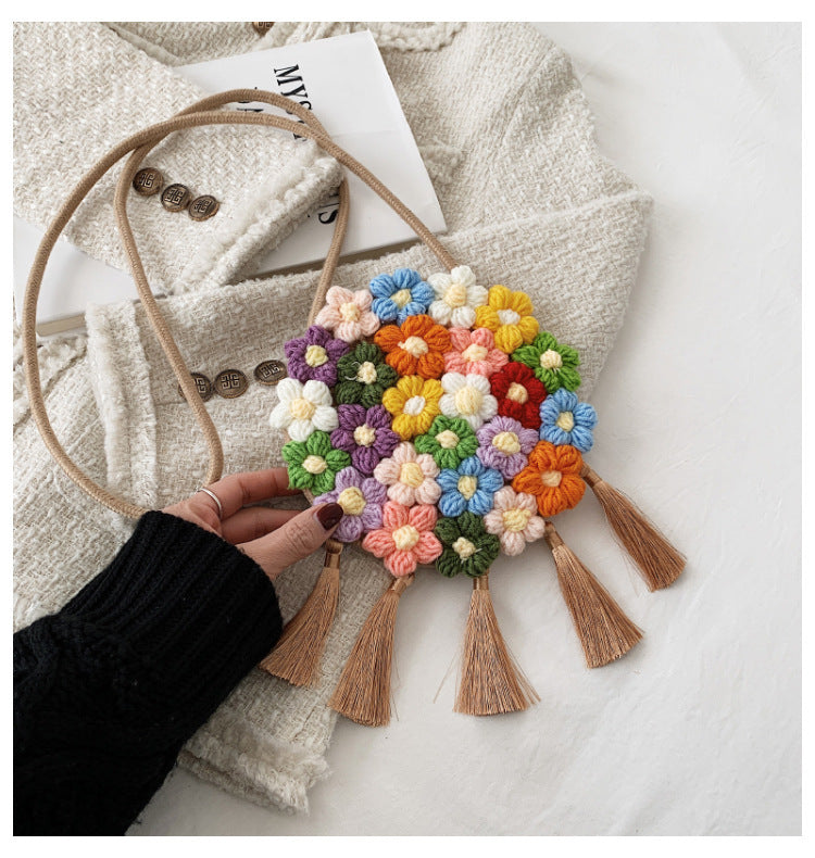 Floral Small Round Bag