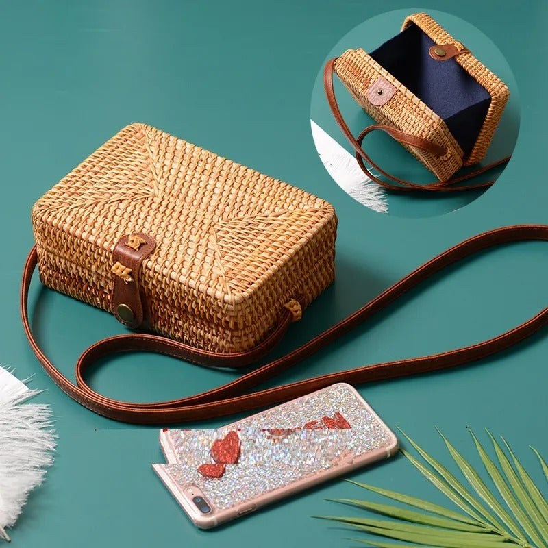 Rattan Shoulder Bag