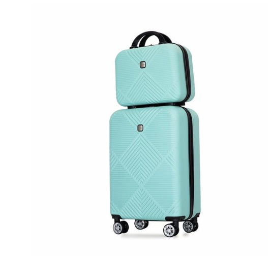 2-piece Luggage Set With ABS Lightweight Luggage And Swivel Wheels