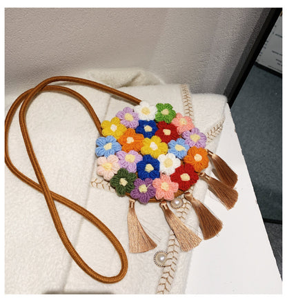 Floral Small Round Bag